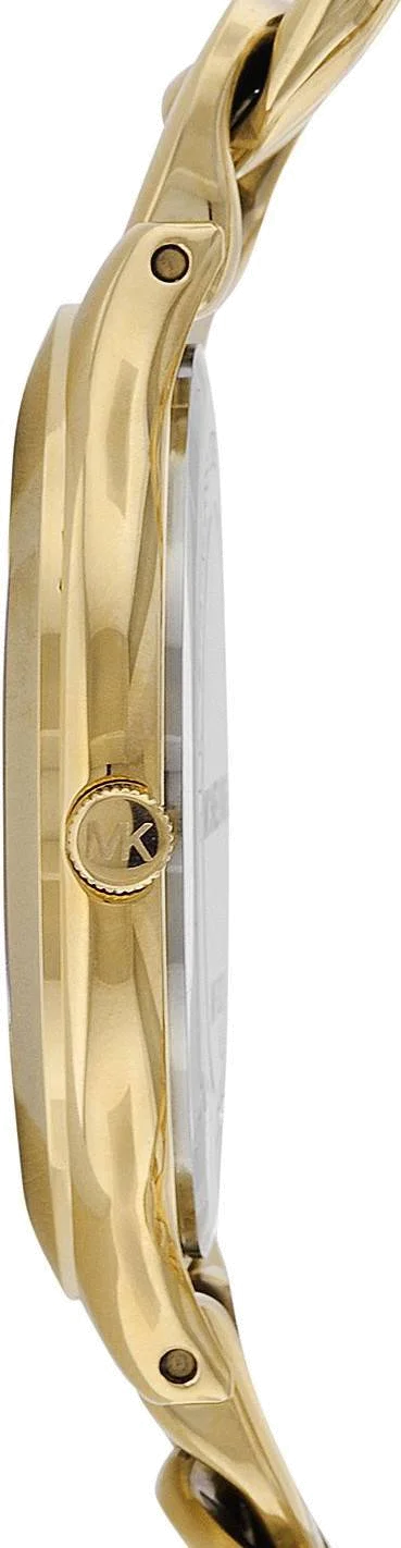 Montre Femme Michael Kors MK3222 Runway - Cadran et bracelet chaîne en acier doré vue 3