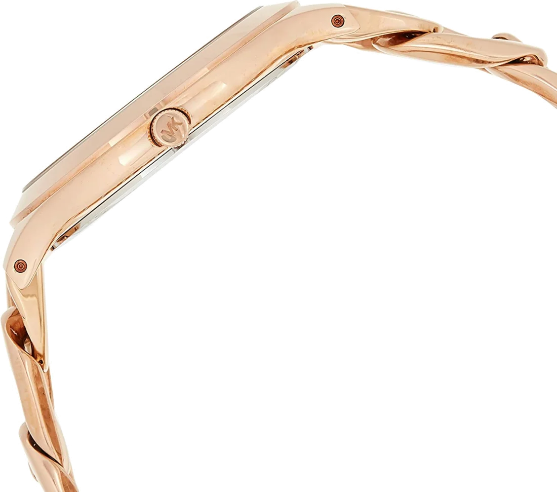 Montre Femme Michael Kors MK3223 - Boîtier et Bracelet Acier Or Rose - Cadran à Index Bâtons vue 2