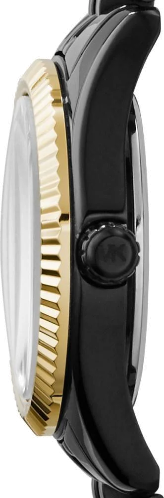 Montre Femme Michael Kors MK3299 Lexington en Acier Noir à Lunette Cannelée vue 2