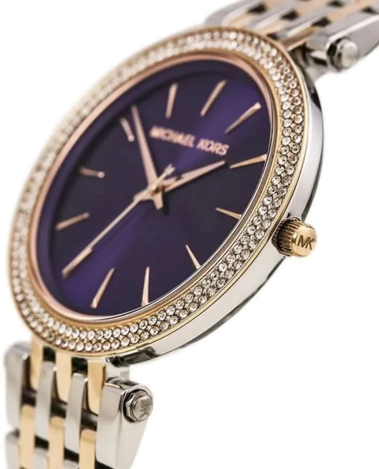 Montre Femme Michael Kors Darci MK3353 Cadran Violet Bracelet Acier vue 2