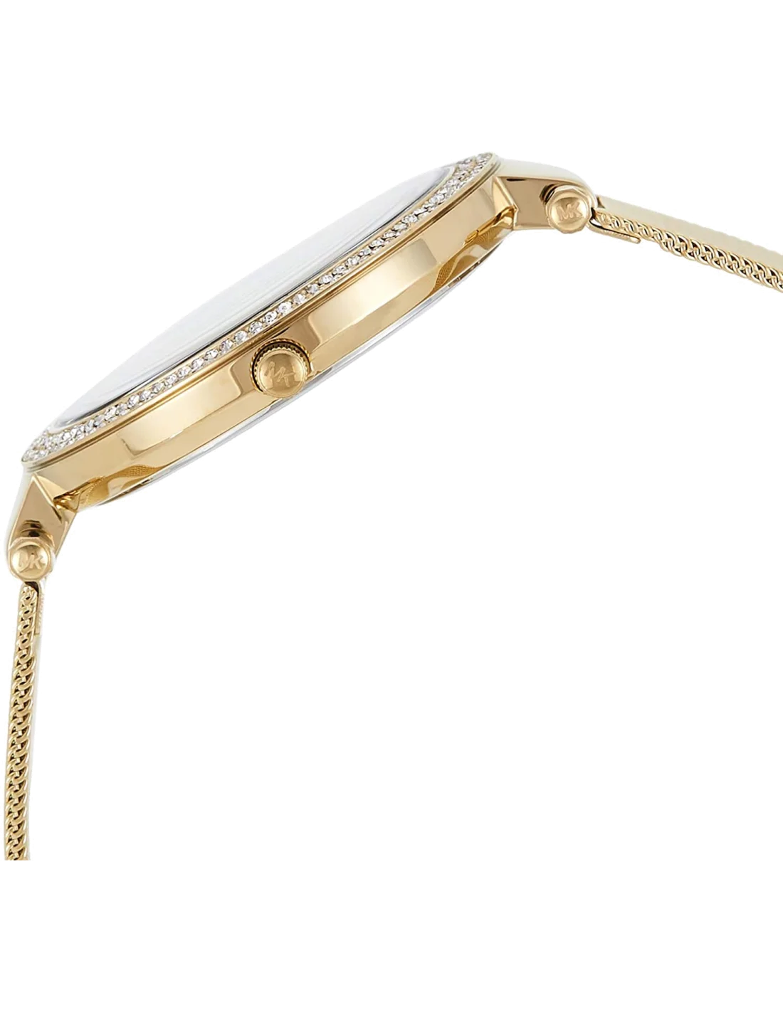 Montre Femme Michael Kors MK3368 Darci - Boîtier et Bracelet Maille Milanaise en Acier Doré vue 3