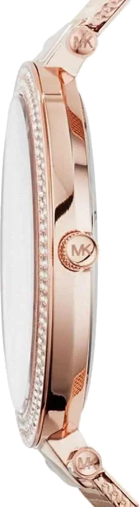 Montre Femme Michael Kors MK3369 - Boîtier et Cadran Or Rose - Bracelet Acier Maille Milanaise vue 2