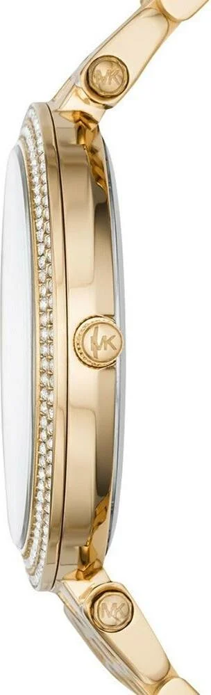 Montre Femme Michael Kors MK3398 Acier Doré Jaune - Lunette Strass - Quartz vue 2