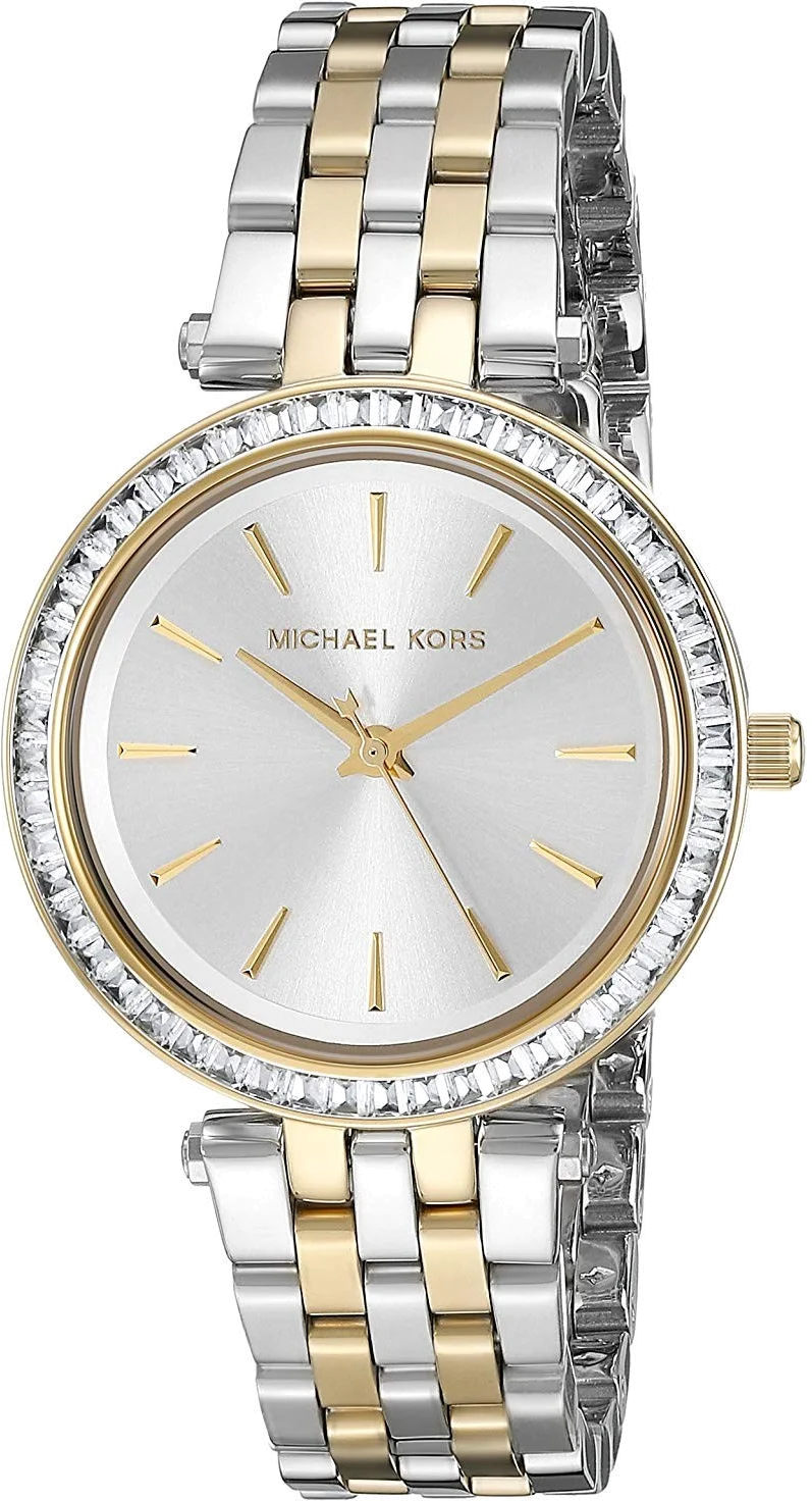 Montre femme Michael Kors Darci MK3405 en acier bicolore argent et or