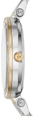 Montre femme Michael Kors Darci MK3405 en acier bicolore argent et or vue 2