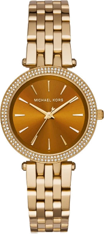Montre Femme Michael Kors Darci MK3408 - Boîtier Acier Doré, Cadran Bronze, Bracelet Acier