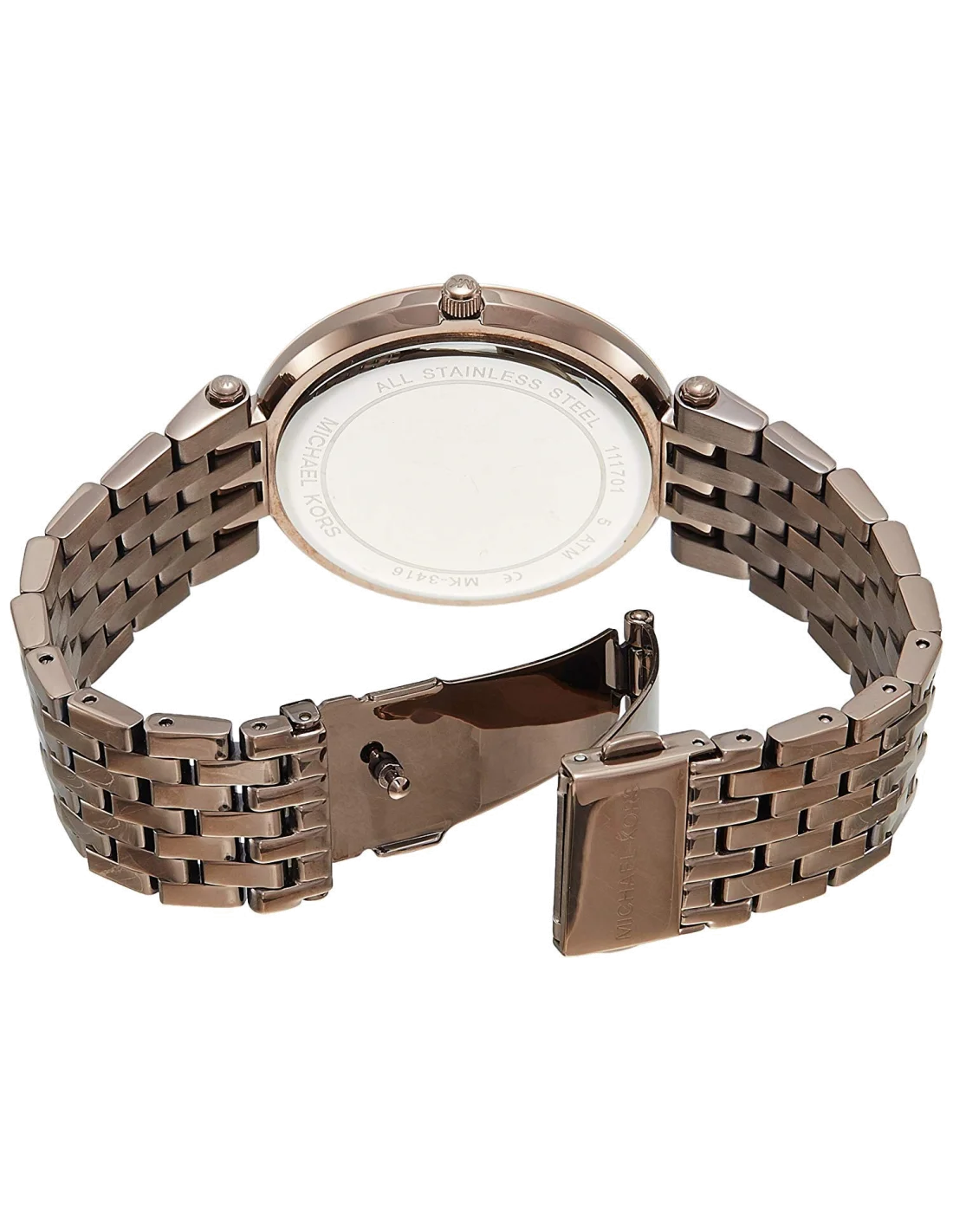 Montre Femme Michael Kors MK3416 Darci - Cadran et Bracelet Acier Marron, Lunette Cristaux vue 2