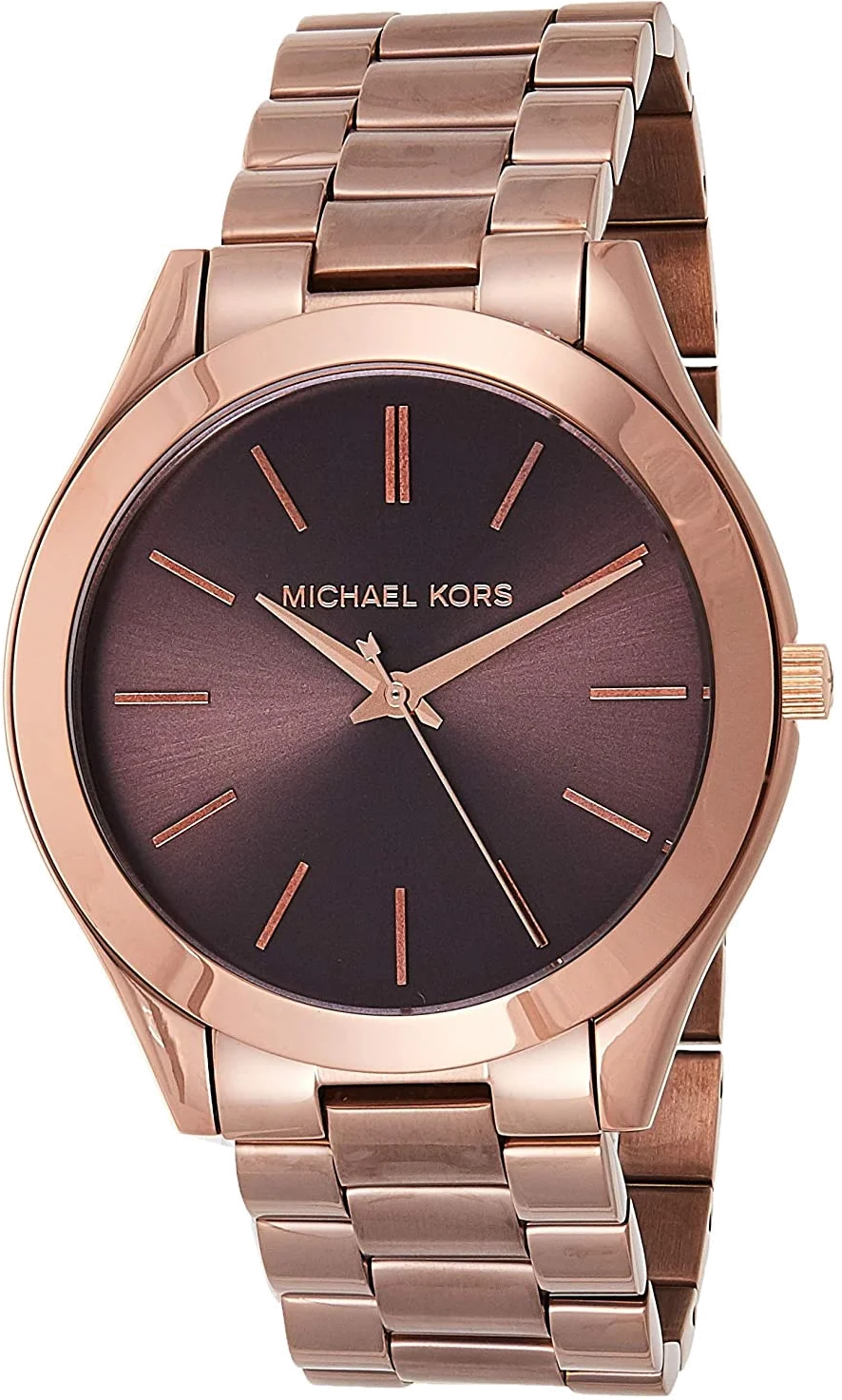 Montre Femme Michael Kors MK3418 en Acier Inoxydable Brossé Marron