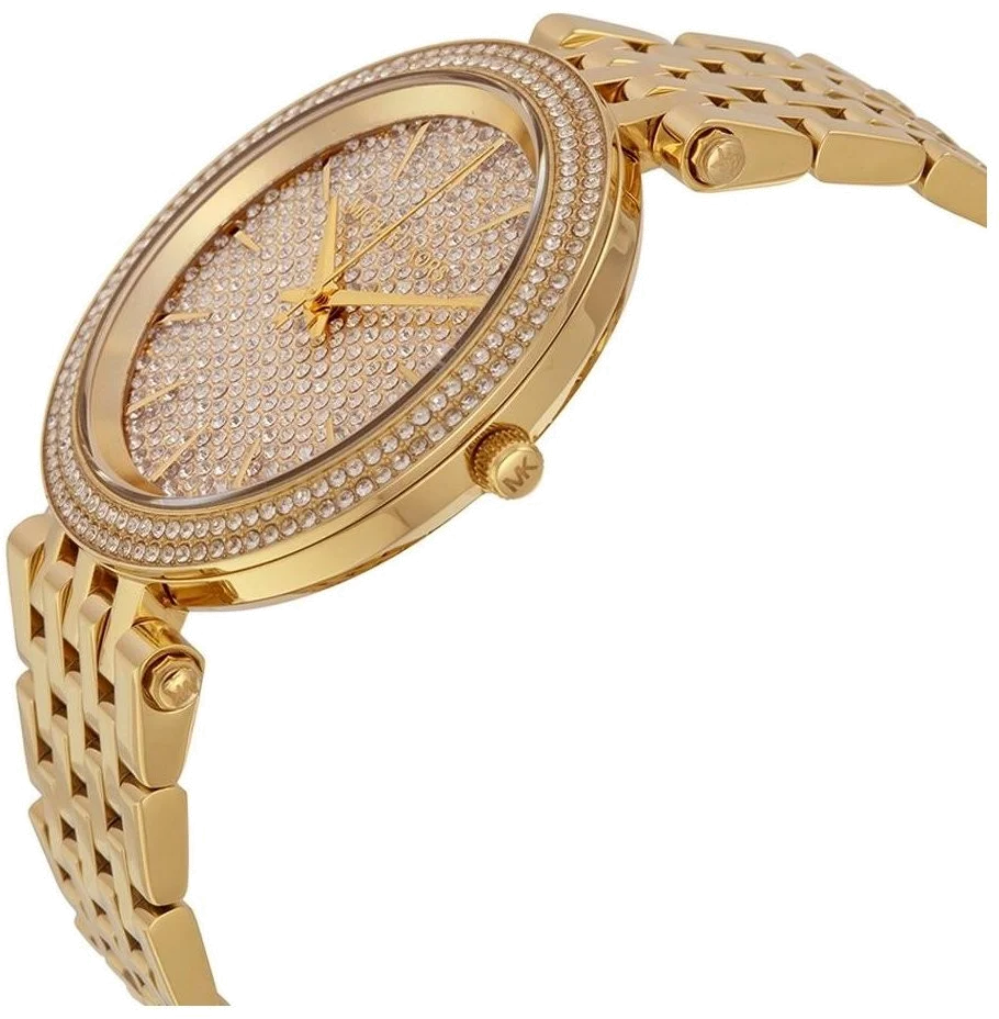 Montre Femme Michael Kors MK3438 Darci en Acier Doré à Cristaux vue 2