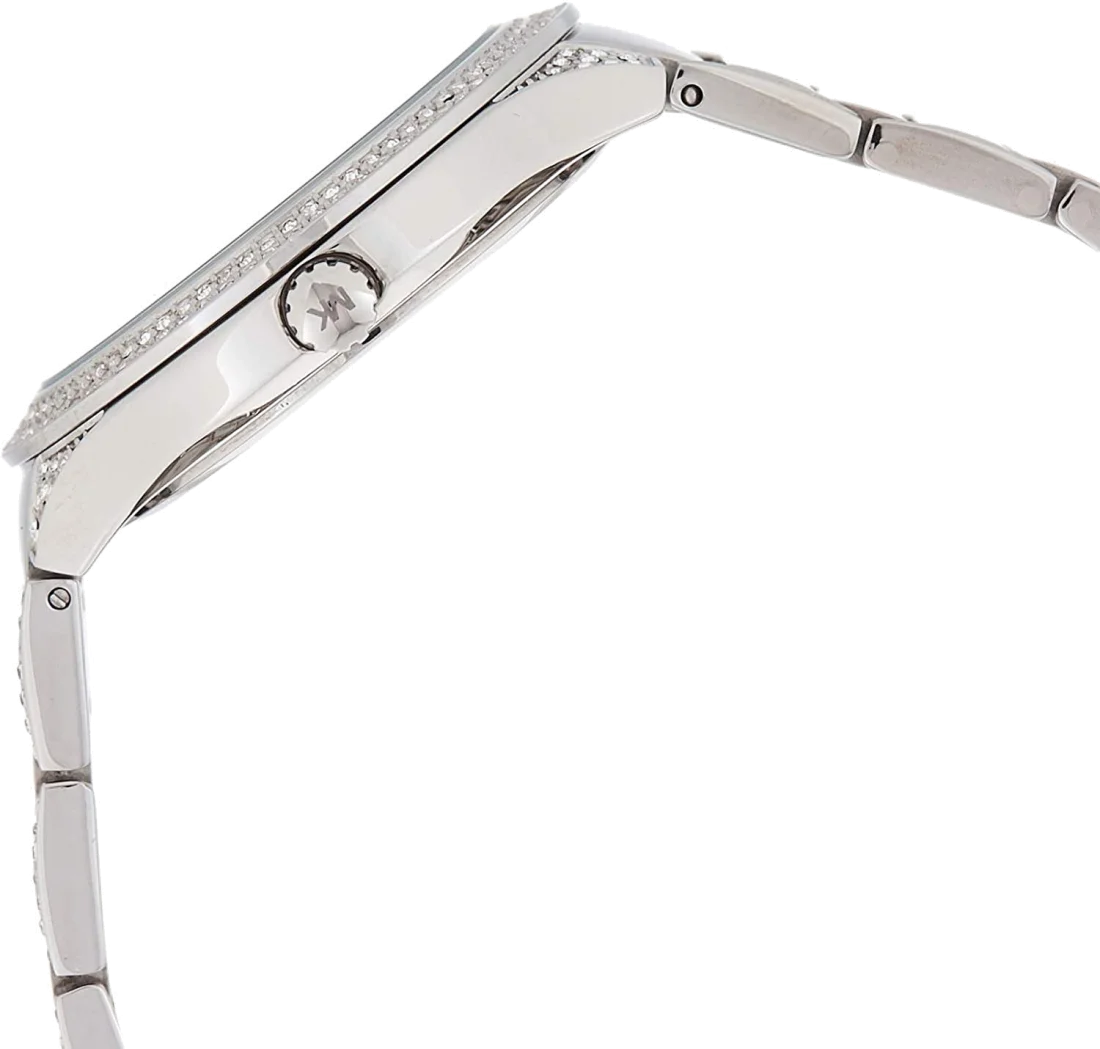 Montre Michael Kors Kerry MK3480 pour Femme, Cadran Bleu et Bracelet Acier Argent vue 3