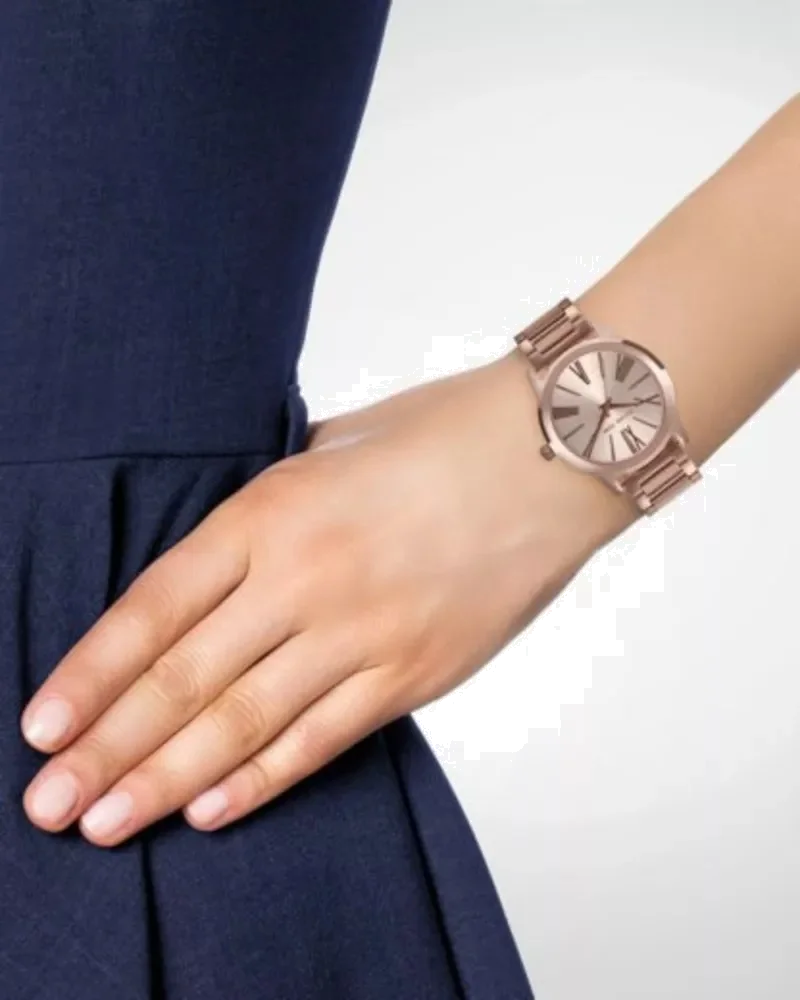 Montre Michael Kors MK3491 pour Femme en Acier Or Rose vue 3