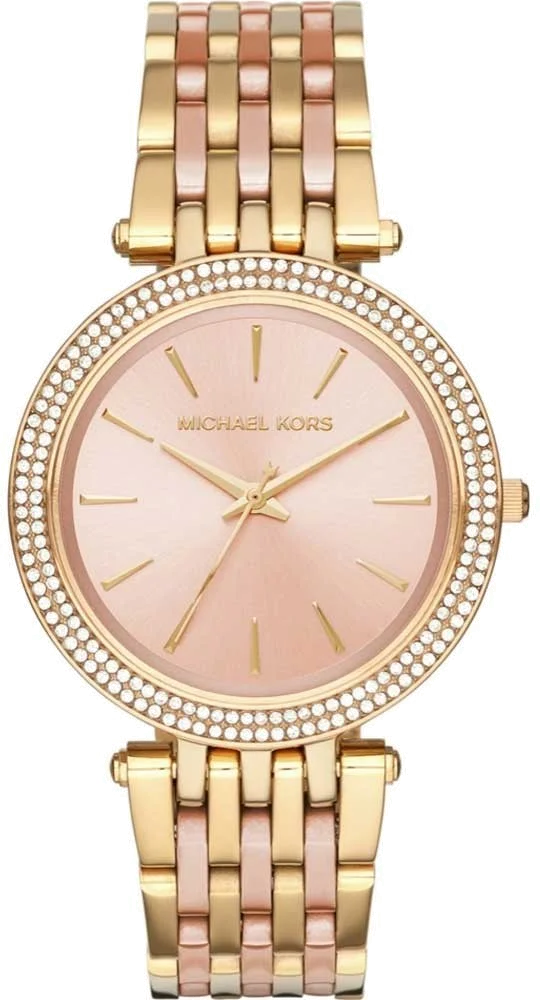 Montre Femme Michael Kors Darci MK3507 - Cadran Fuchsia, Bracelet Acier Or Rose