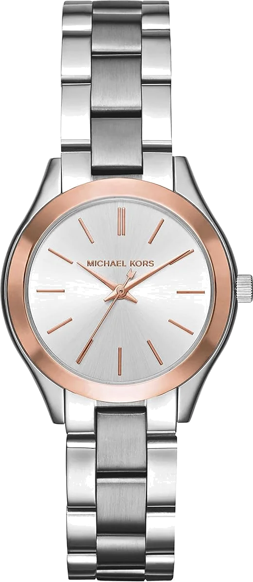 Montre Femme Michael Kors MK3514 Runway - Cadran Doré & Bracelet Acier Bi-ton Argent