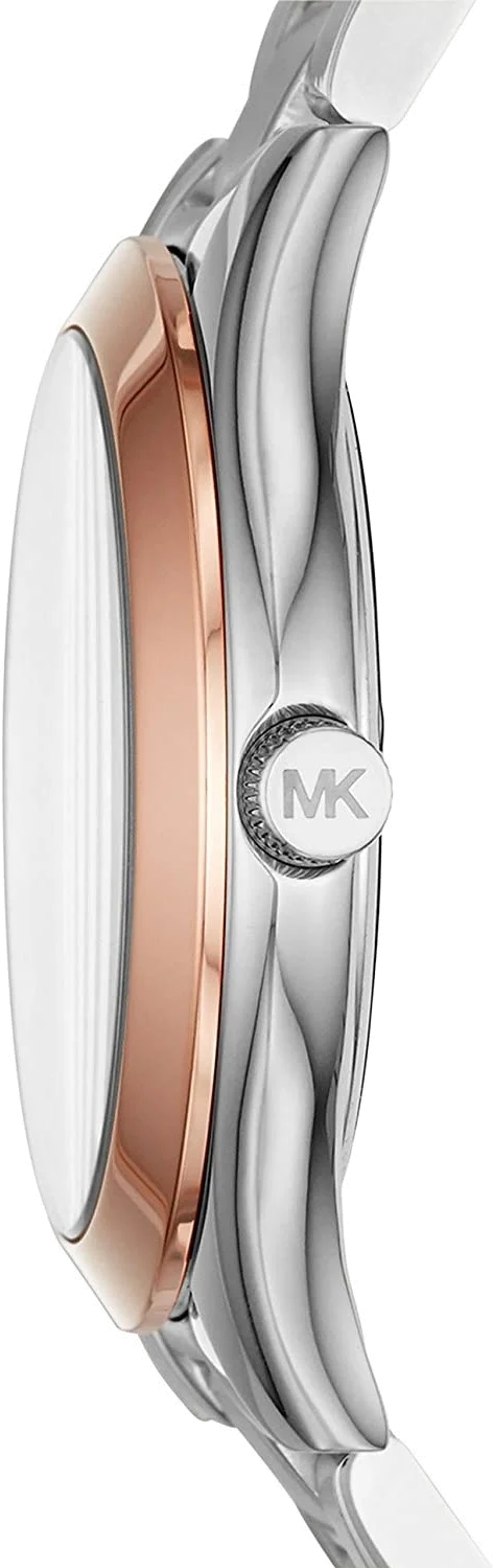 Montre Femme Michael Kors MK3514 Runway - Cadran Doré & Bracelet Acier Bi-ton Argent vue 2