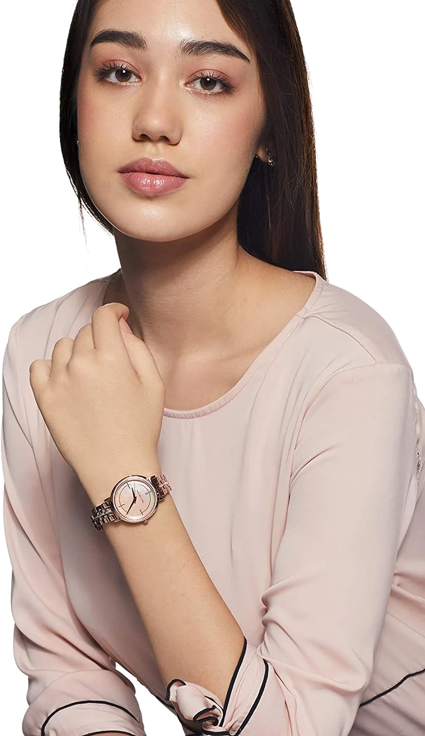 Montre-bracelet Michael Kors Cinthia MK3643 pour Femme, Cadran et Bracelet Or Rose vue 3
