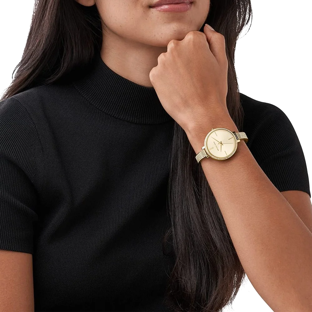 Montre Michael Kors Jaryn MK3784 pour Femme, Cadran et Bracelet Or Acier vue 3