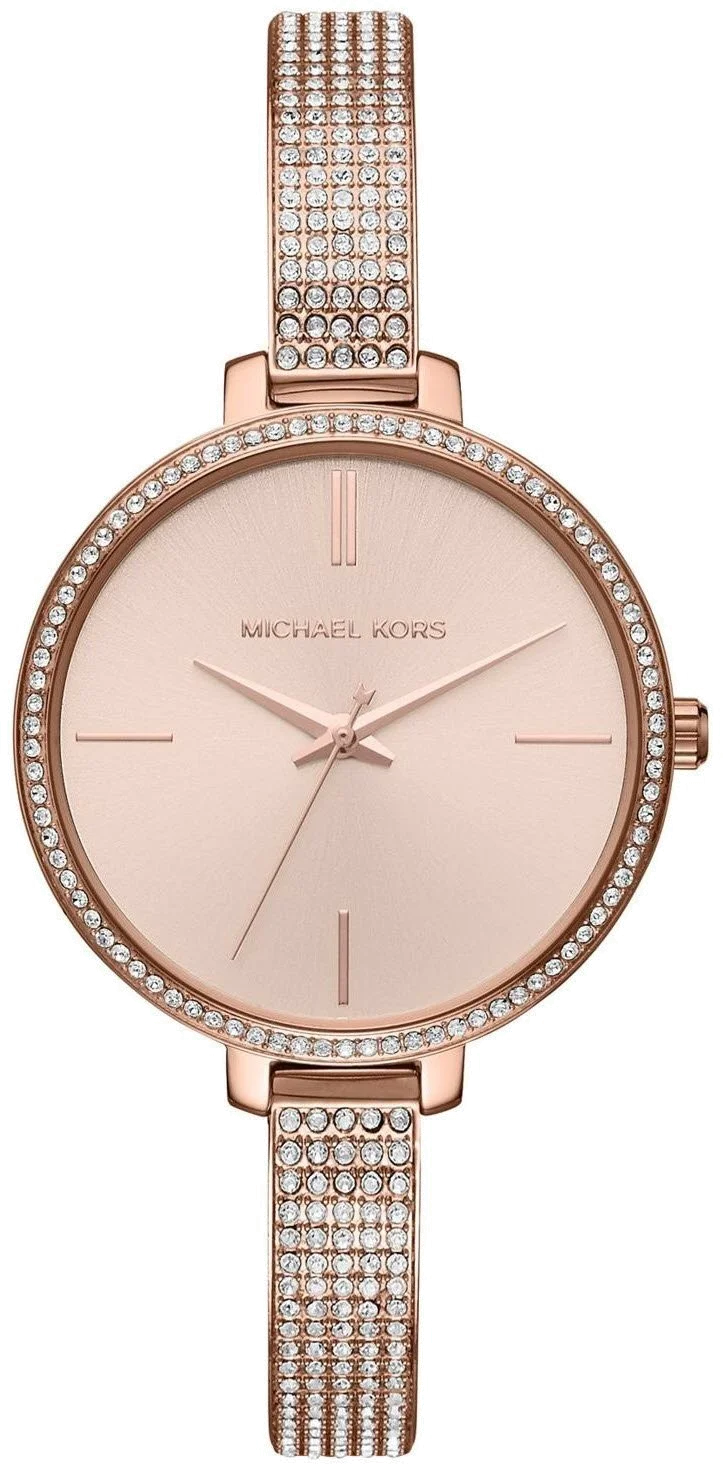 Montre Femme Michael Kors MK3785 en Acier Or Rose Sertie de Diamants