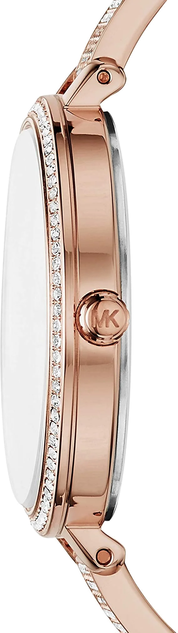 Montre Femme Michael Kors MK3785 en Acier Or Rose Sertie de Diamants vue 2