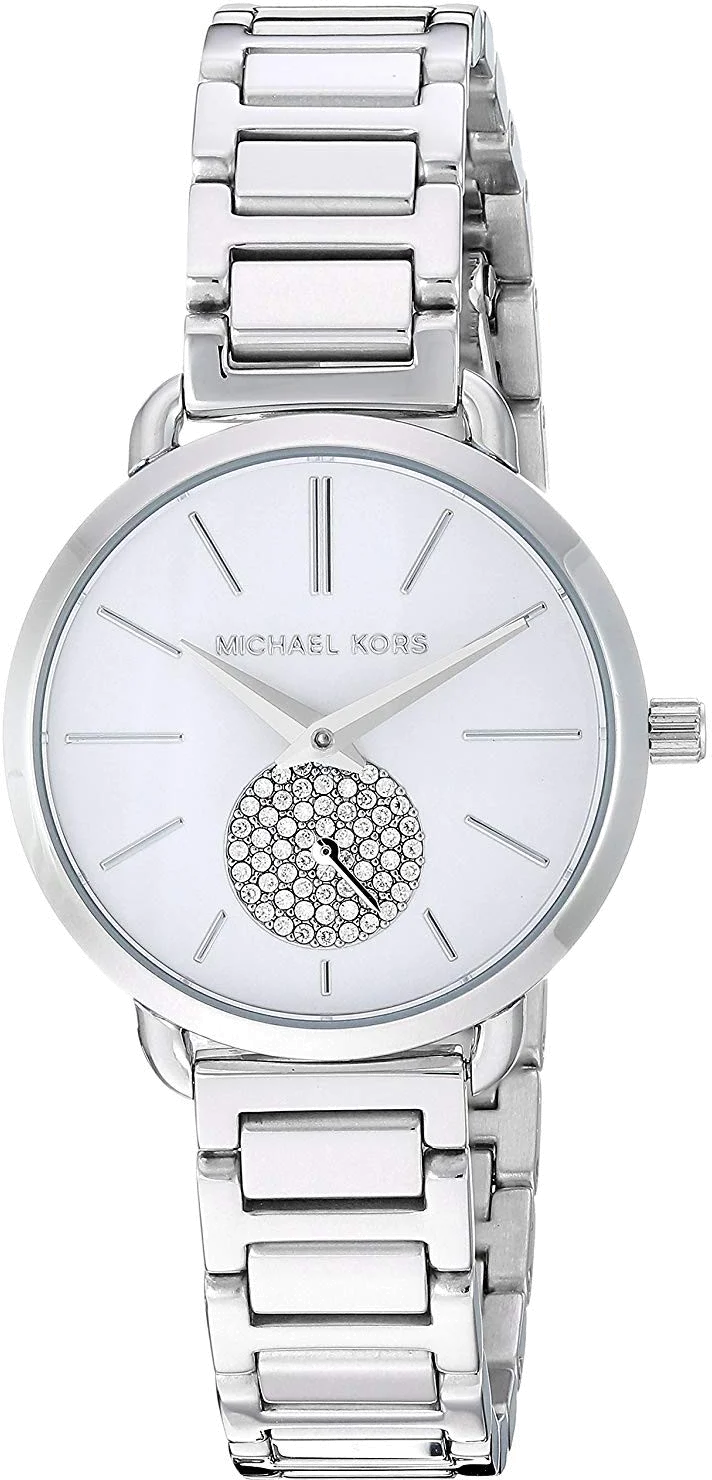 Montre Femme Michael Kors Portia MK3837 en acier inoxydable argenté