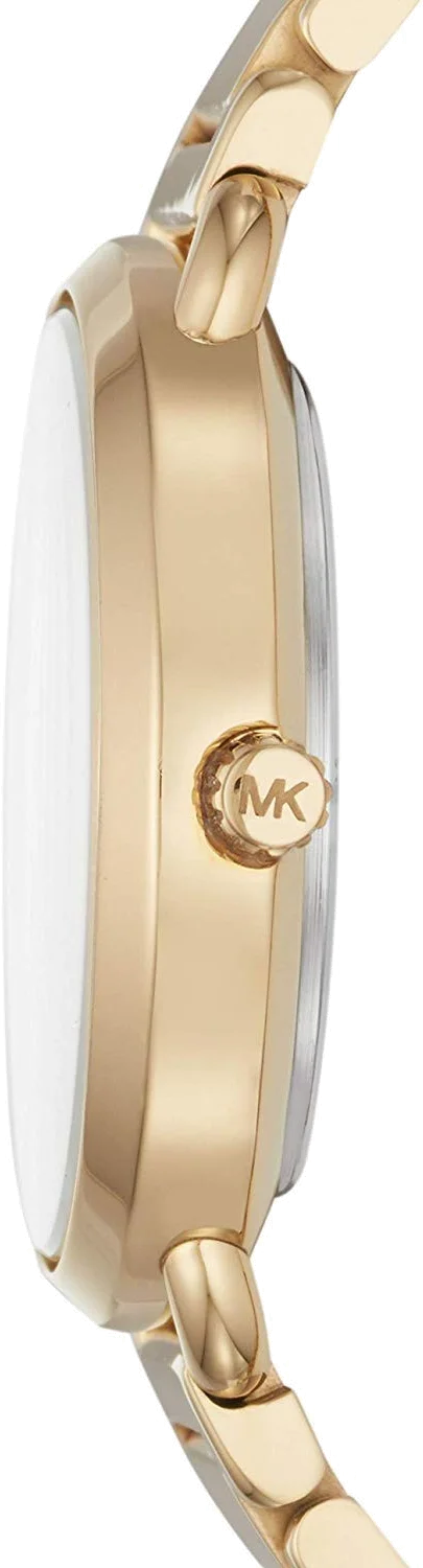 Montre Femme Michael Kors MK3838 en Acier Doré Jaune avec Petite Seconde vue 3