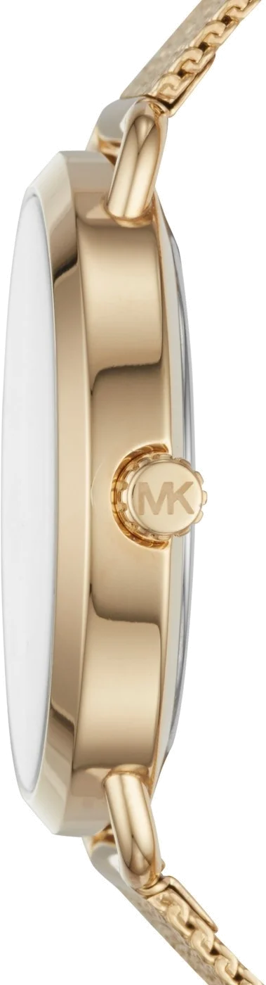 Montre Femme Michael Kors MK3844 Portia en Acier Doré à Maille Milanaise vue 4