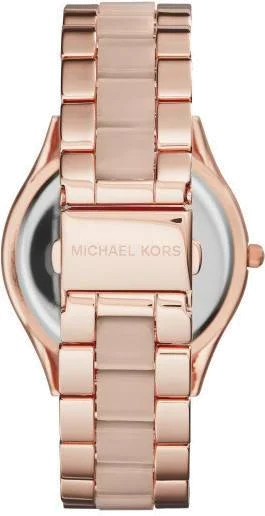 Montre Femme Michael Kors MK4294 en Acier Inoxydable Doré Rose vue 3