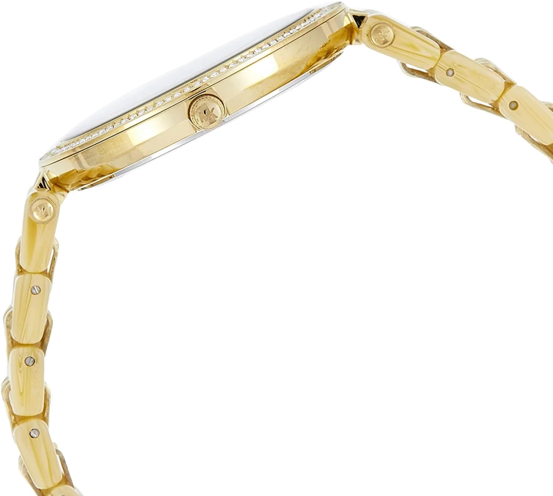 Montre Michael Kors Darci MK4325 Femme, Cadran et Bracelet Or, Bi-matière Acétate et Acier vue 2