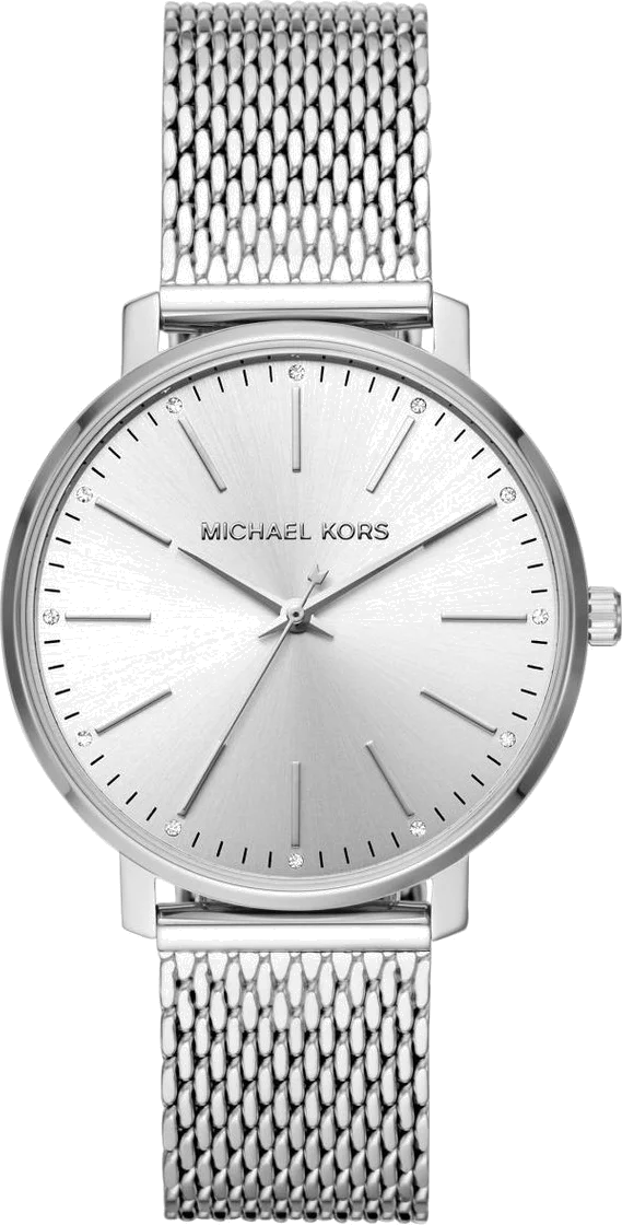 Montre Femme Michael Kors Darci MK4338 en acier argenté, bracelet maille milanaise