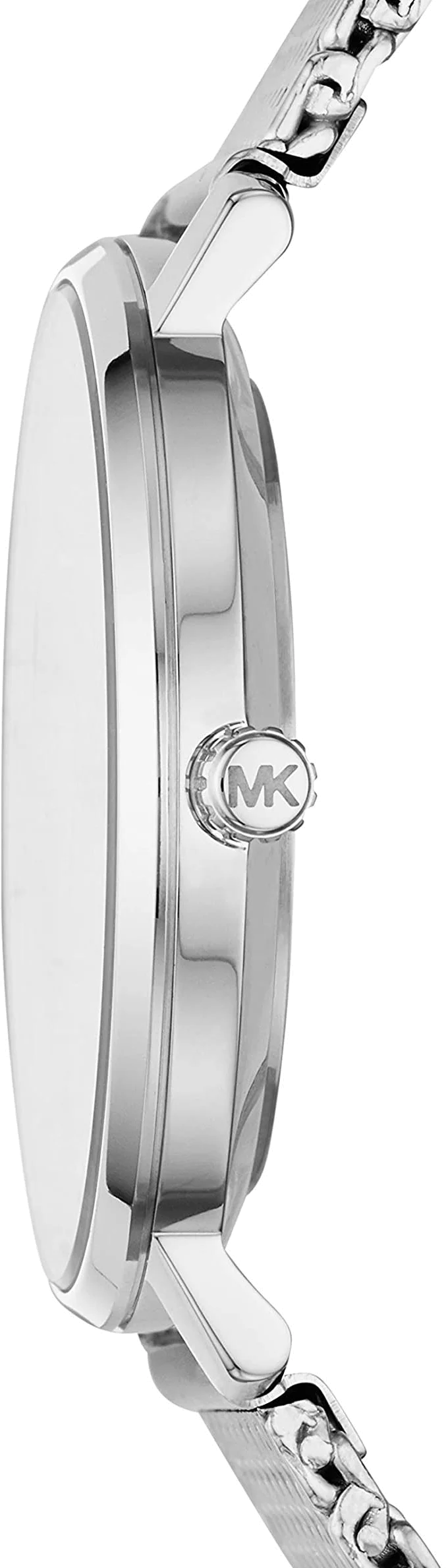Montre Femme Michael Kors Darci MK4338 en acier argenté, bracelet maille milanaise vue 2