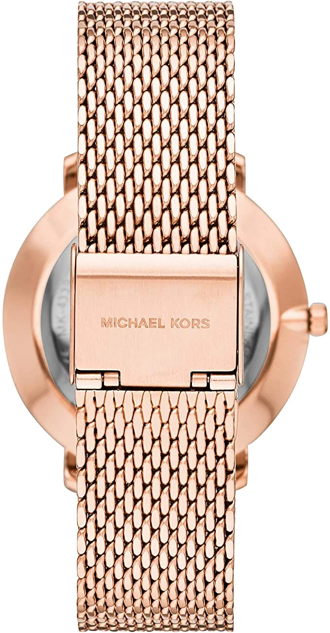 Montre Michael Kors MK4340 pour Femme, Boîtier et Maille Milanaise en Acier Or Rose vue 3