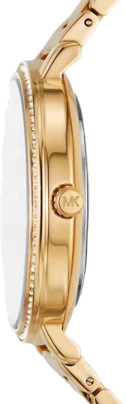 Montre Michael Kors Pyper MK4593 pour Femme - Cadran Noir et Bracelet Acier Doré vue 3
