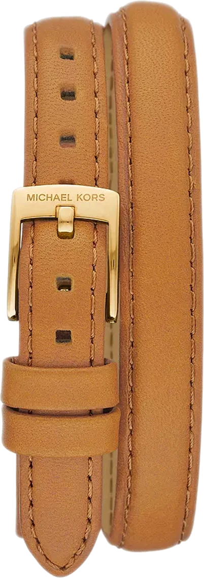 Montre Femme Michael Kors MK4721 Mini Empire - Cadran Or, Bracelet Cuir Marron vue 2