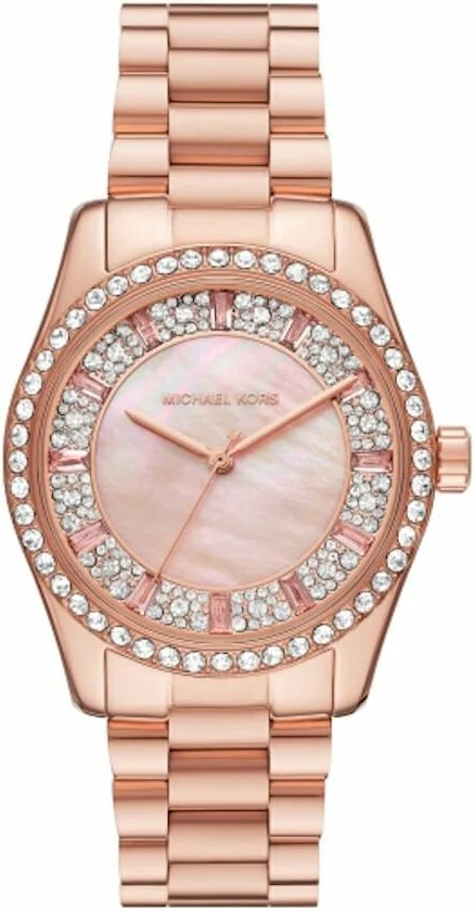 Montre Femme Michael Kors Parker MK4724 - Boîtier or, cadran vert et bracelet cuir vue 2