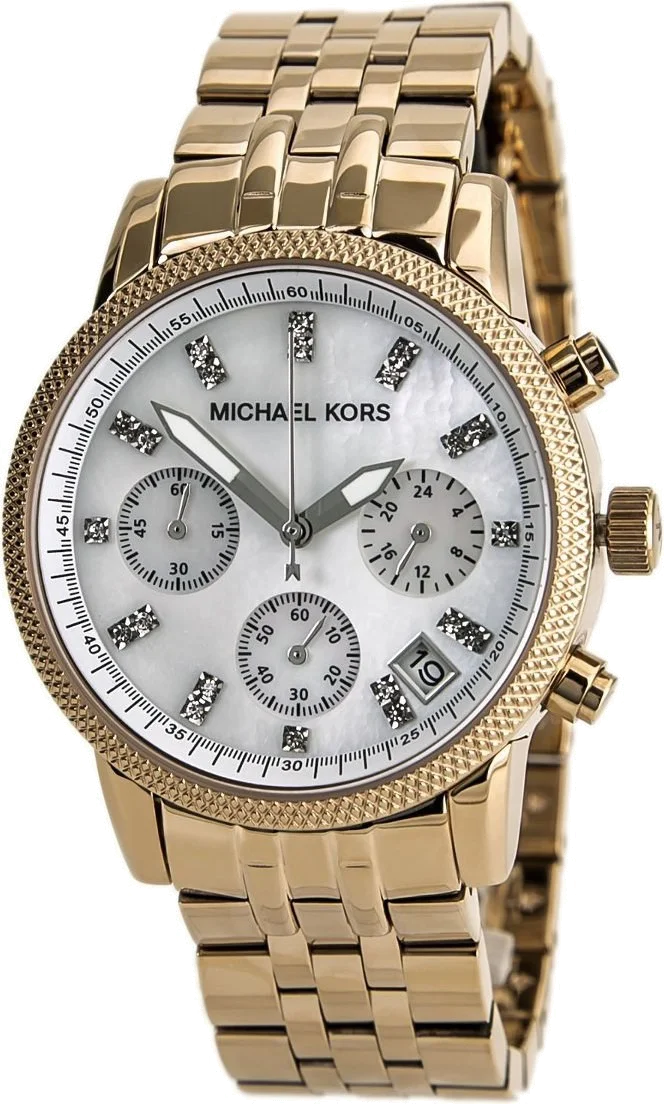 Montre Femme Michael Kors MK5026 - Cadran Blanc, Bracelet Acier Inoxydable Or Rose