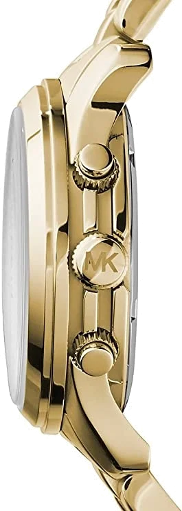 Montre Michael Kors Runway MK5055 pour Femme, Cadran et Bracelet Acier Doré, Chronographe vue 2