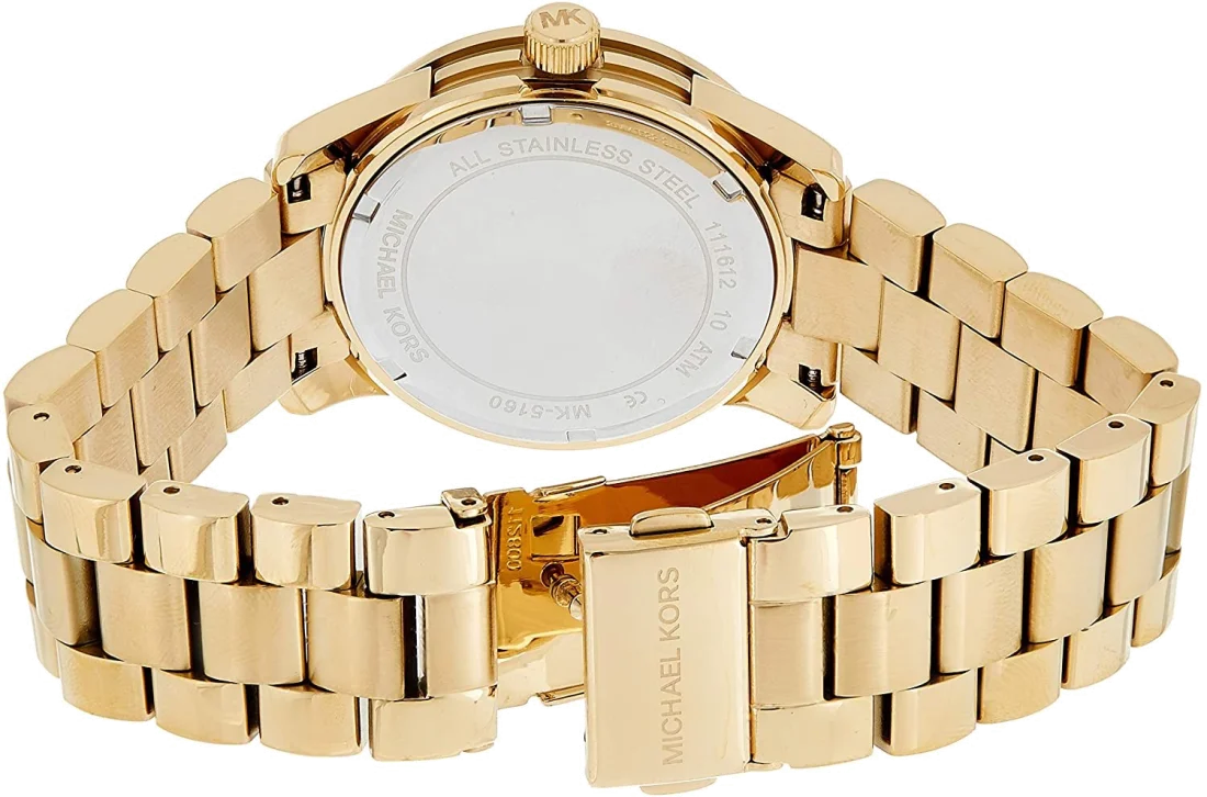 Montre Femme Michael Kors Runway MK5160 en or et acier vue 2
