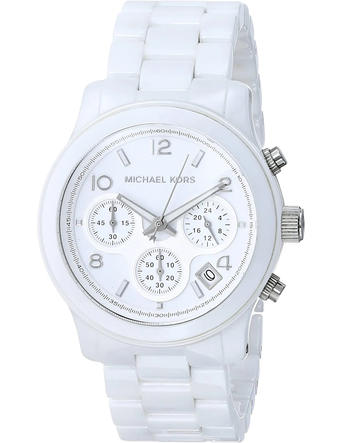 Montre Femme Michael Kors Runway MK5188 - Céramique Blanche - Chronographe