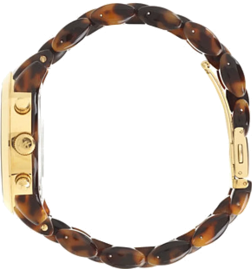 Montre Femme Michael Kors MK5216 - Cadran Doré & Bracelet Acétate Écaille de Tortue vue 3