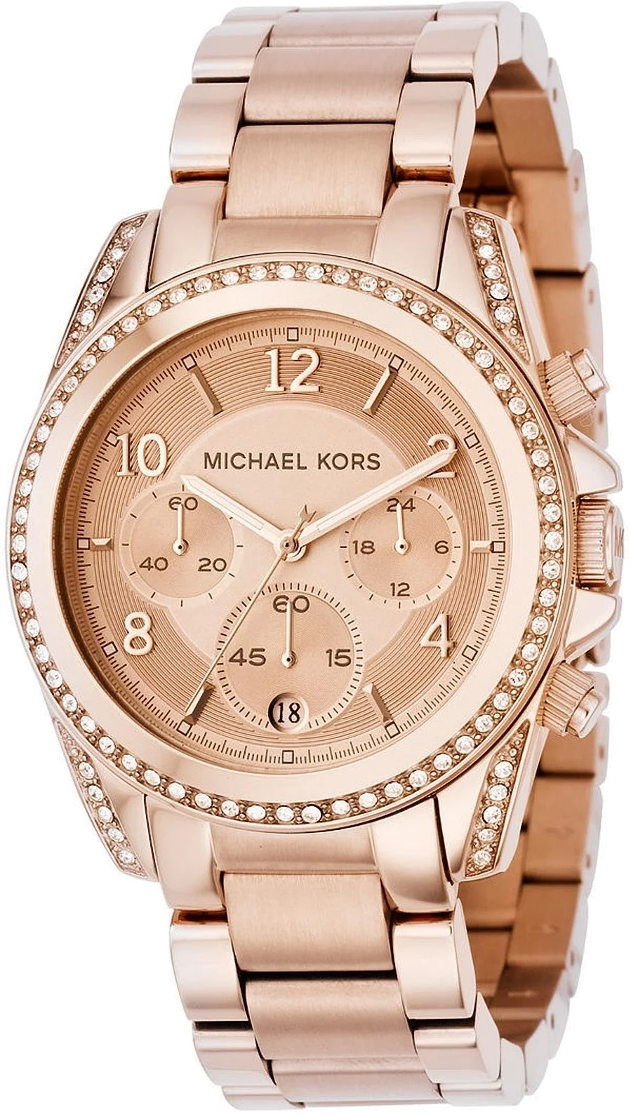 Montre Femme Michael Kors Runway MK5263 en or rose, bracelet aluminium
