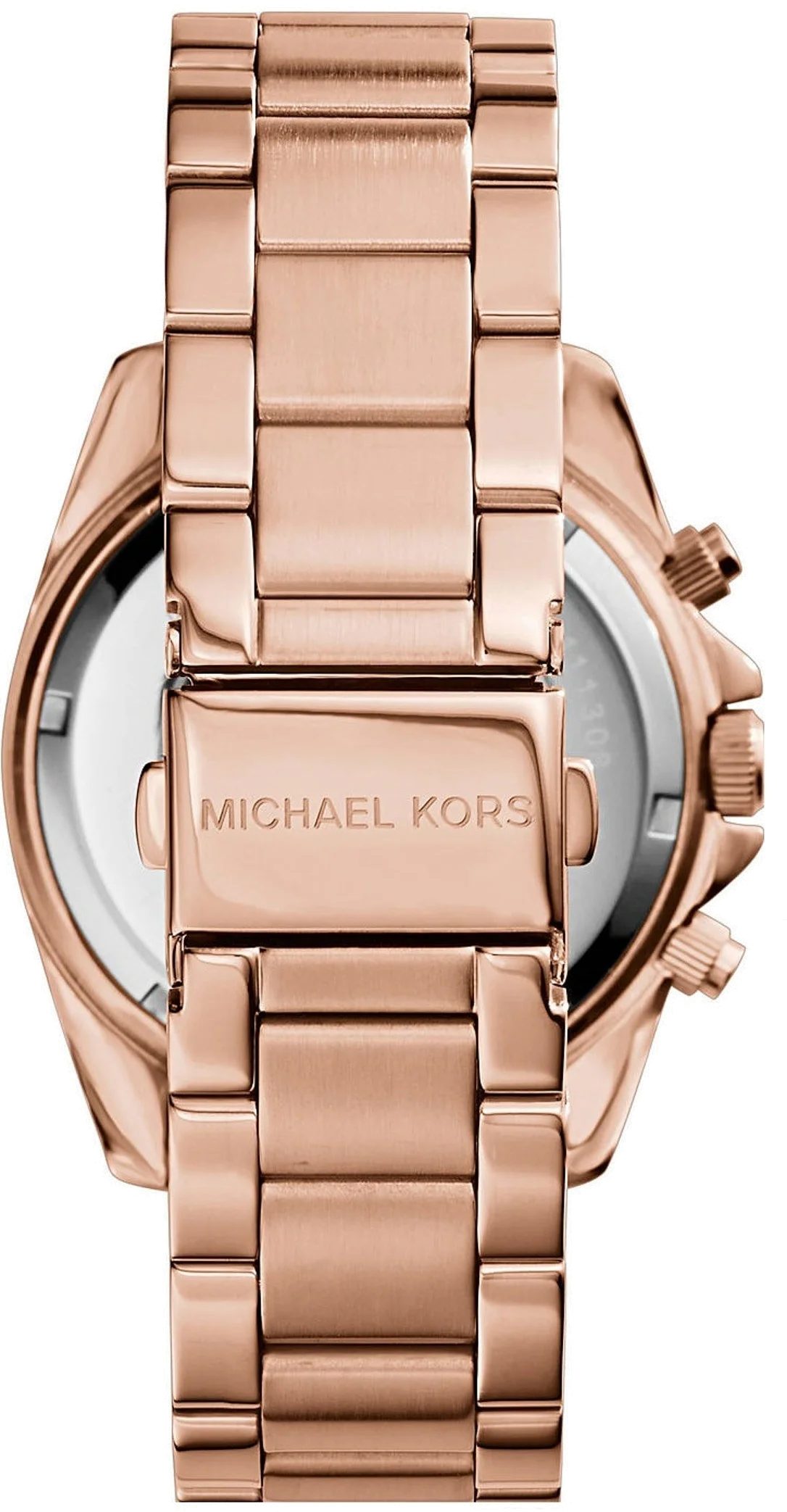 Montre Femme Michael Kors Runway MK5263 en or rose, bracelet aluminium vue 3