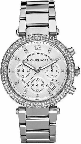 Montre Michael Kors MK5353 pour Femme, Boîtier Argenté avec Cristaux Swarovski