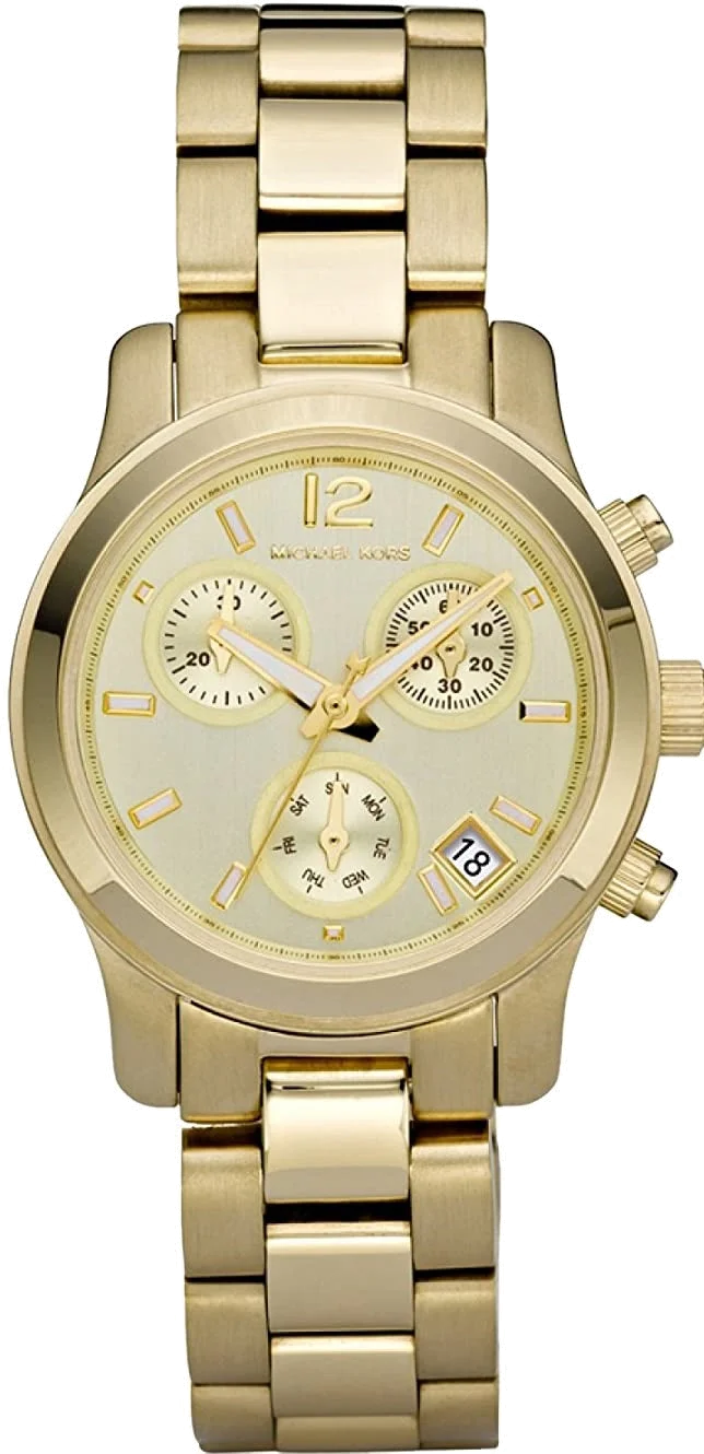 Montre Femme Michael Kors Runway MK5384 en Or et Acier vue 2