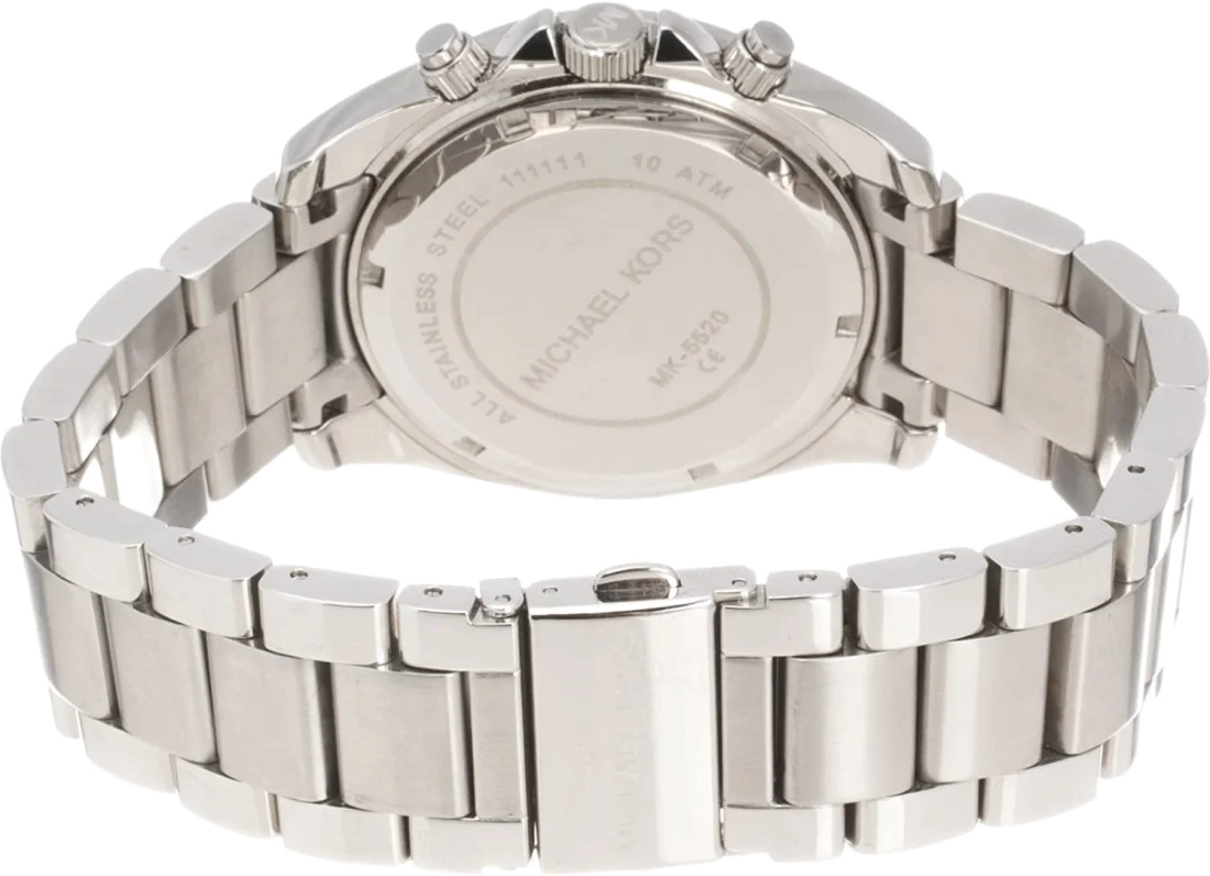Montre Michael Kors Blair MK5520 pour Femme, Cadran Blanc Strass et Bracelet Acier Argent vue 2