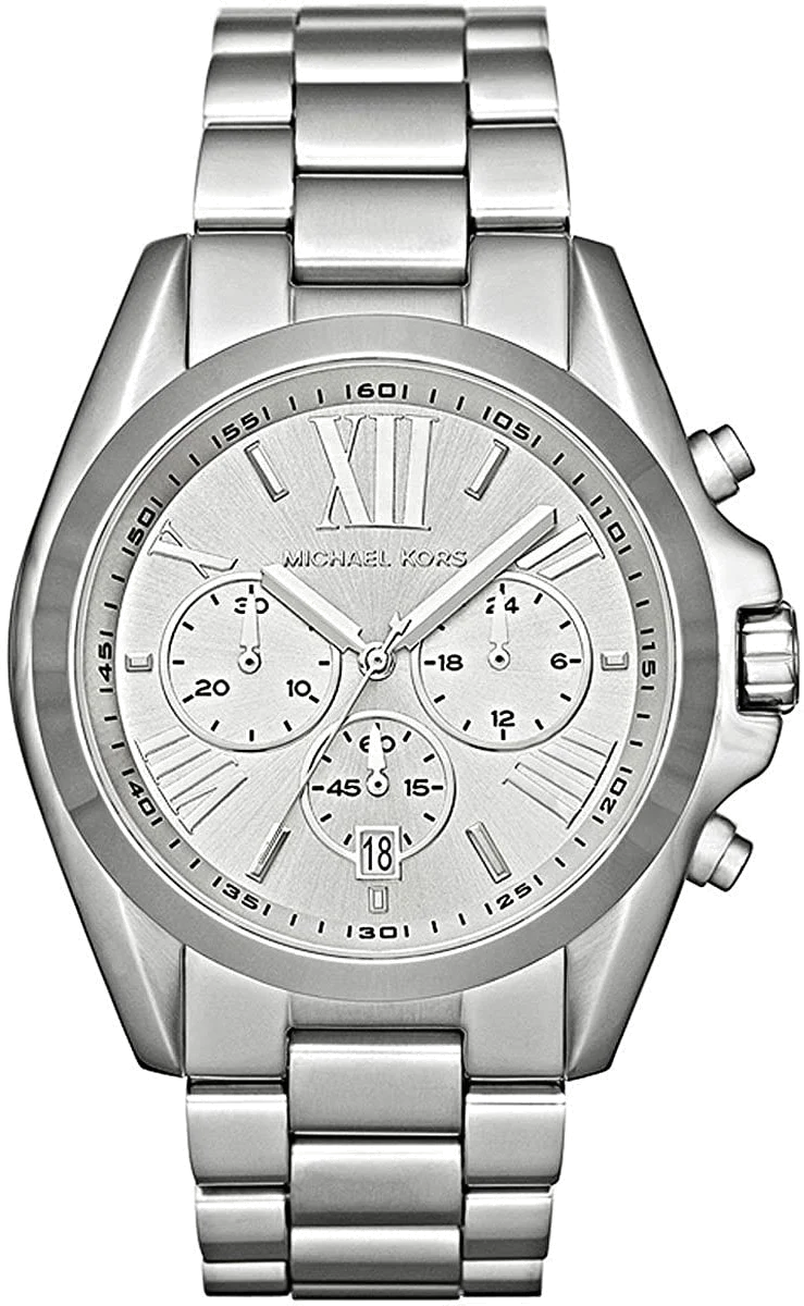 Montre Michael Kors Bradshaw MK5535 - Chronographe en acier argenté pour femme
