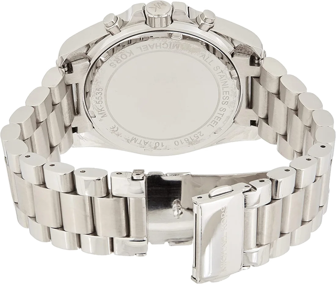 Montre Michael Kors Bradshaw MK5535 - Chronographe en acier argenté pour femme vue 3