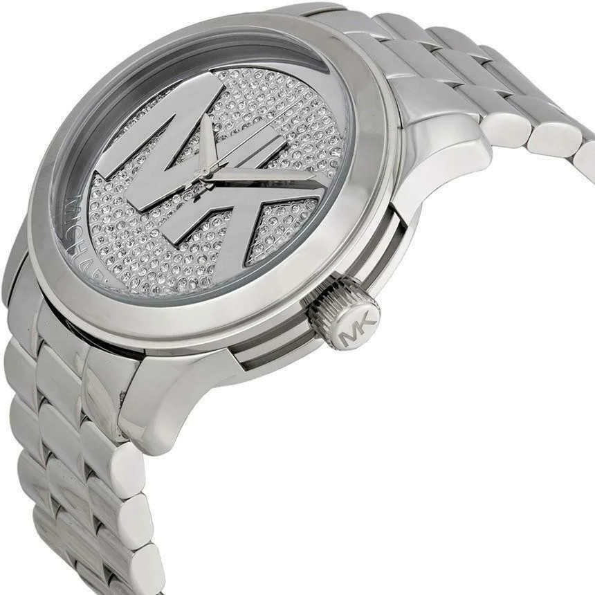 Montre Michael Kors Runway MK5544 pour Femme en Acier Argenté vue 2