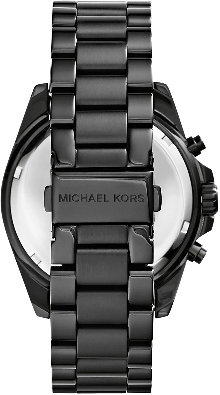 Montre Femme Michael Kors MK5550 Chronographe Acier Inoxydable Noir 45 mm vue 4
