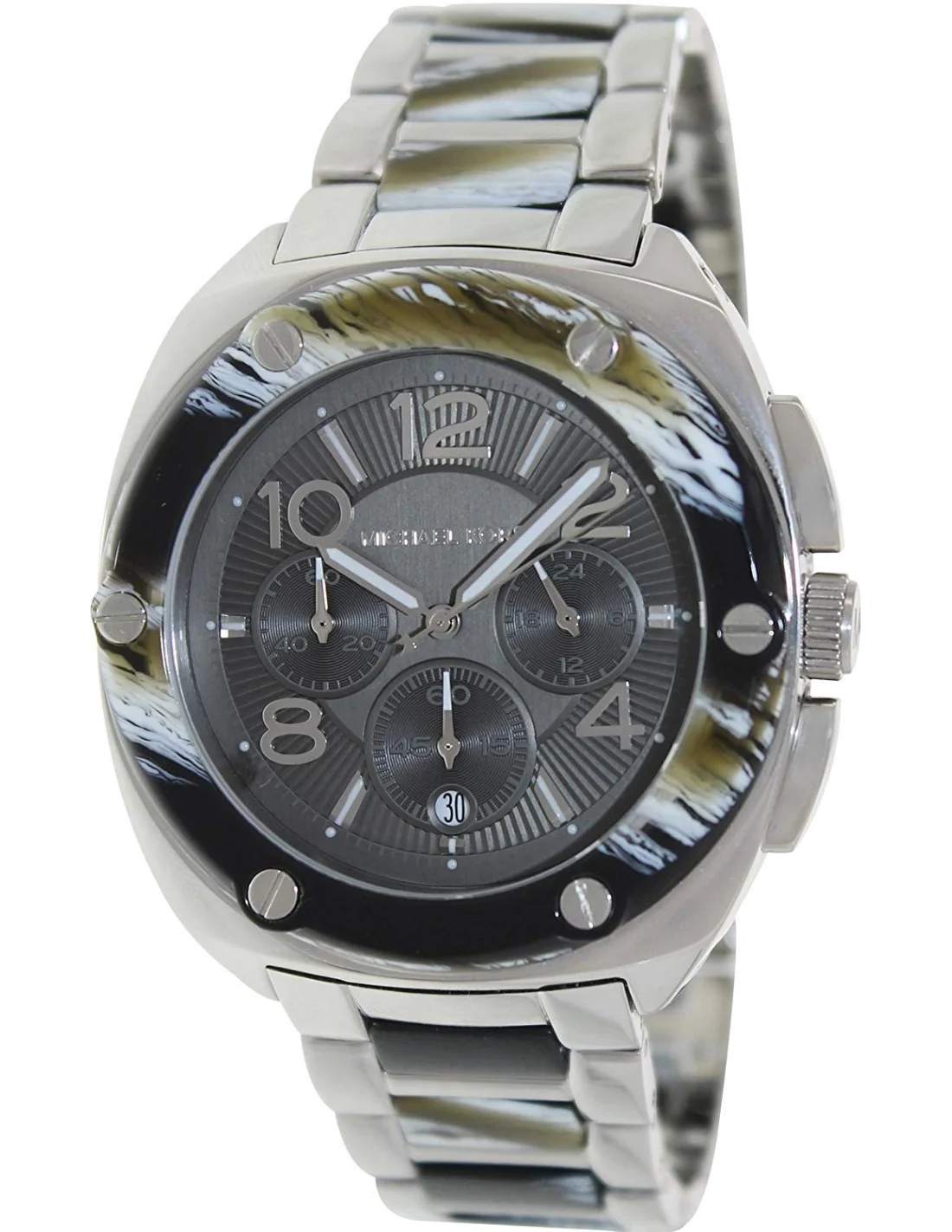 Montre Homme Michael Kors MK5595 en acier argenté, cadran gris