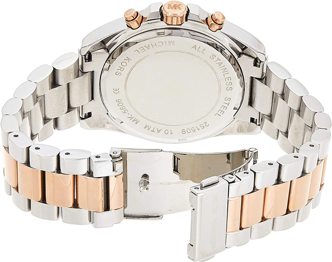 Montre Femme Michael Kors Bradshaw MK5606 Cadran Bleu Bracelet Acier vue 2