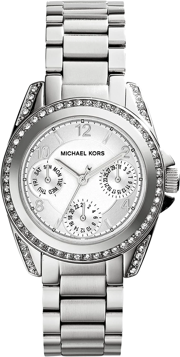 Montre Femme Michael Kors MK5612 Blair Chronographe Acier Argent et Cristaux
